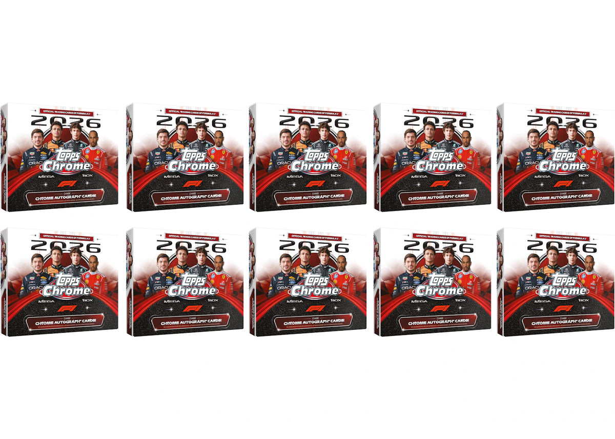 2026 Topps Chrome Formula 1 Mega Box 10x Lot -1