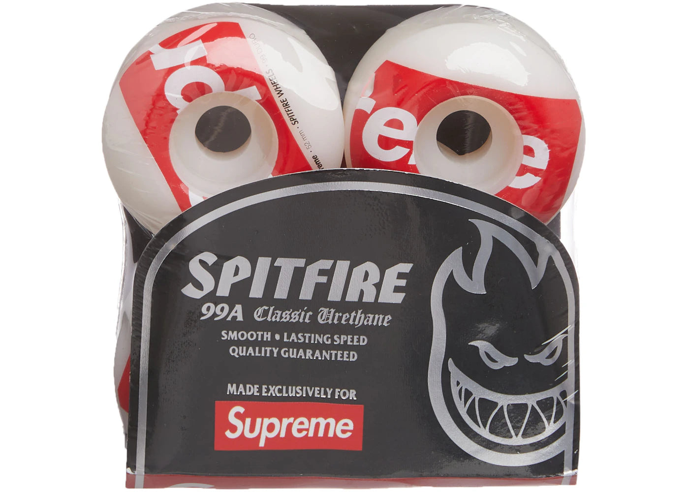 Supreme x Spitfire Shop Logo Wheels White -1