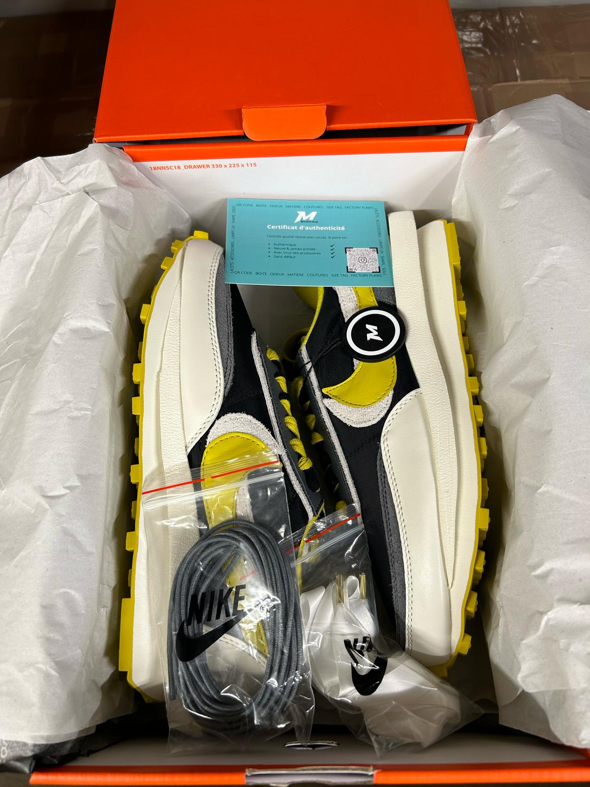 Real LD Waffle Sacai Undercover Black Bright Citron