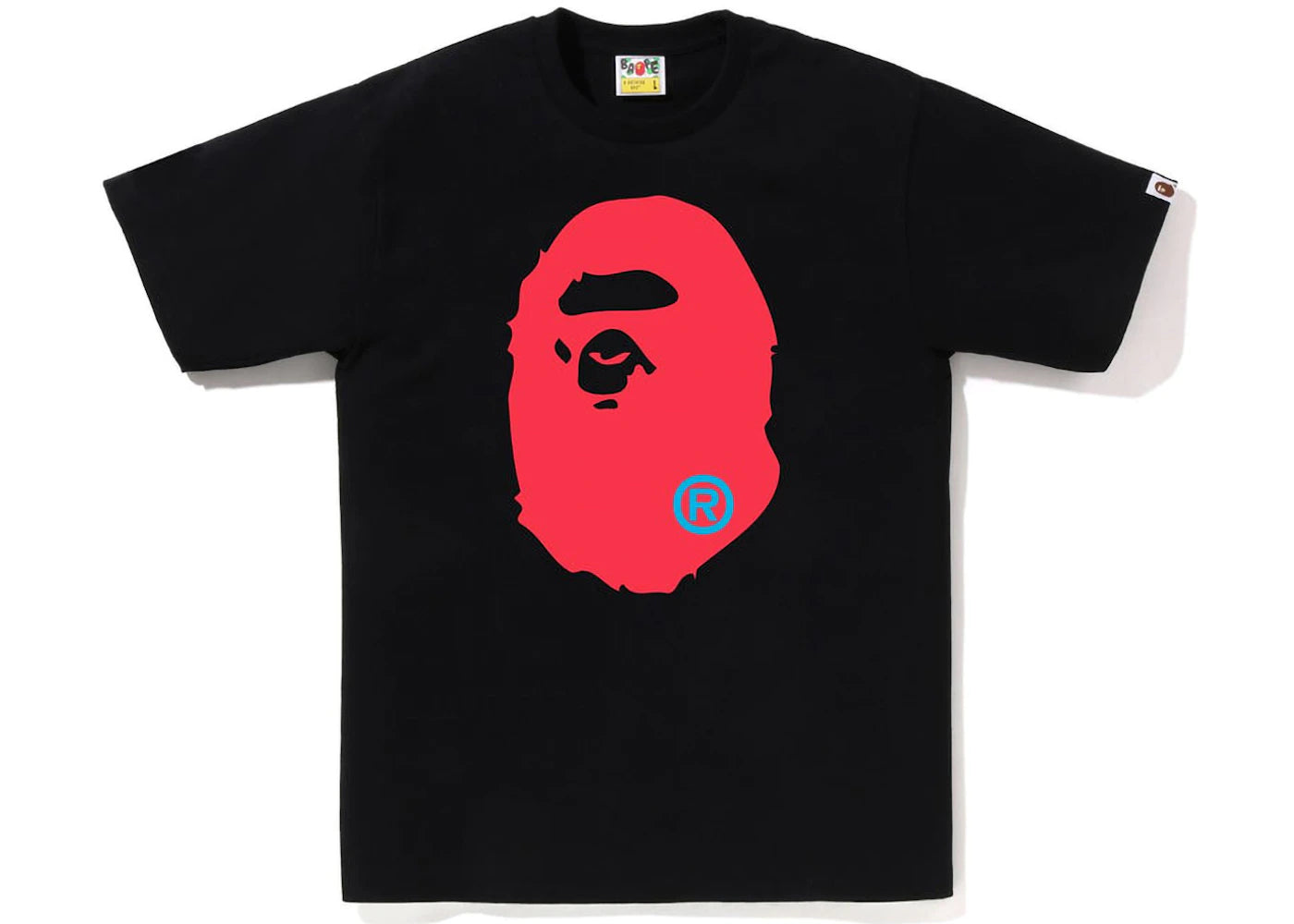 BAPE Colors Big Ape Head Tee (SS23) Black -1