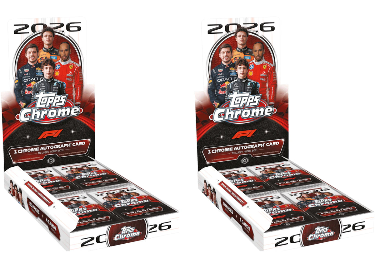 2026 Topps Chrome Formula 1 Hobby Box 2x Lot -1