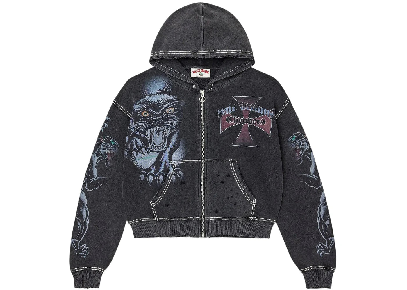 Vale Forever Hardy Boyz Zip Up Hoodie Black -1
