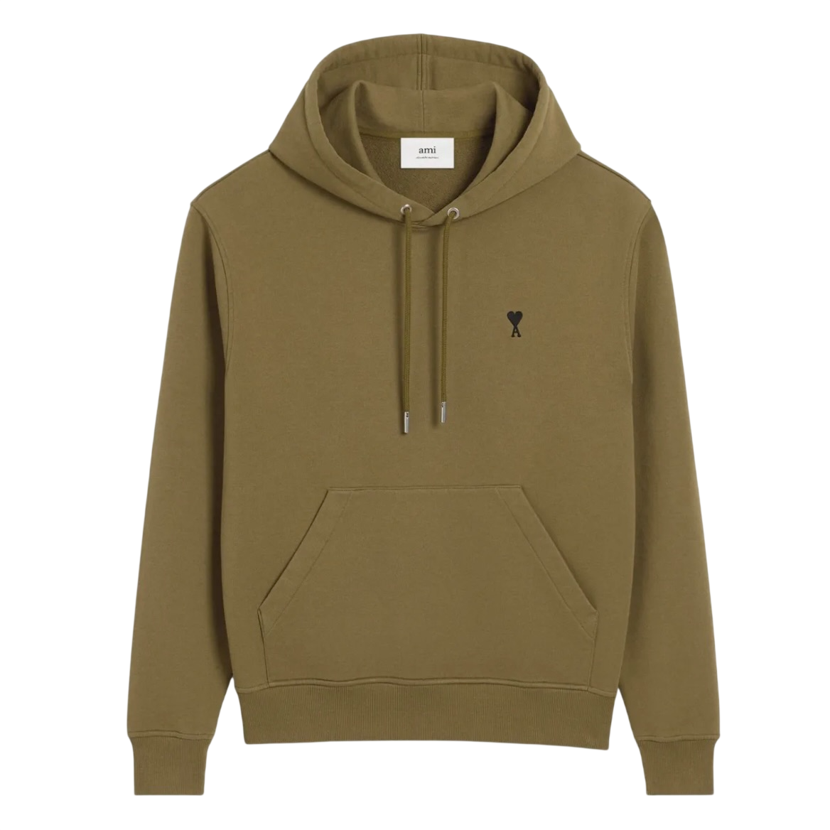 Hoodie Vert Ami De Coeur Noir en Coton -1