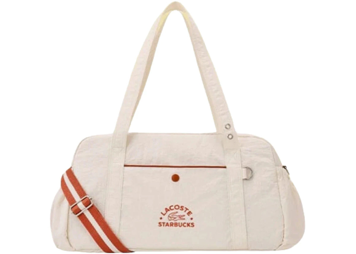 Starbucks x Lacoste Multiple Duffle Bag White/Red -1