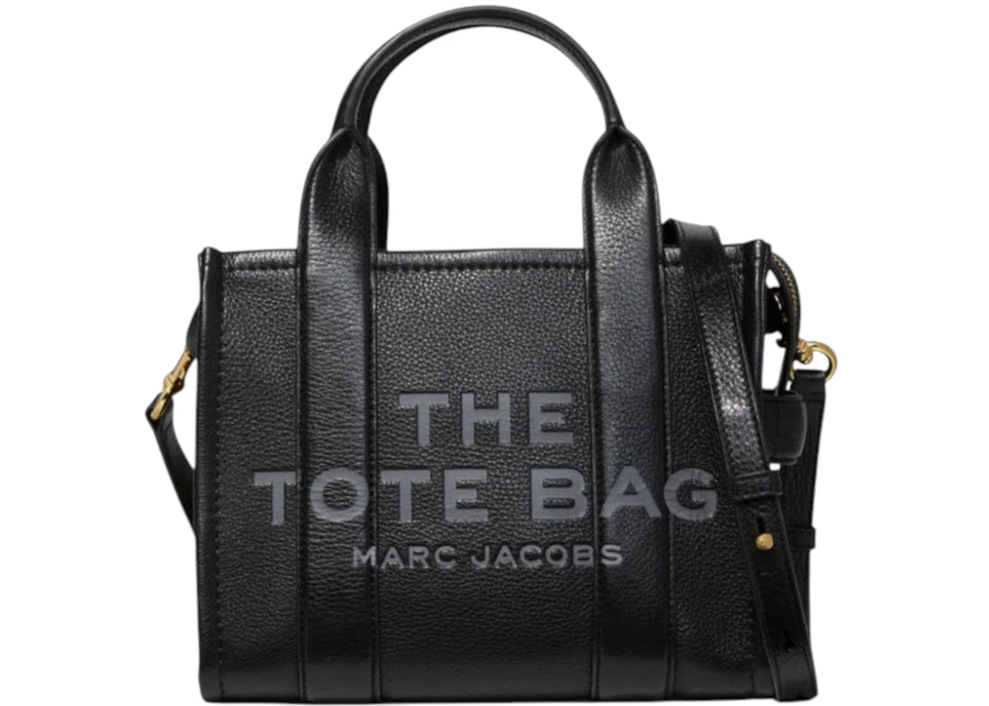 Marc Jacobs The Small Leather Tote Bag Black -1