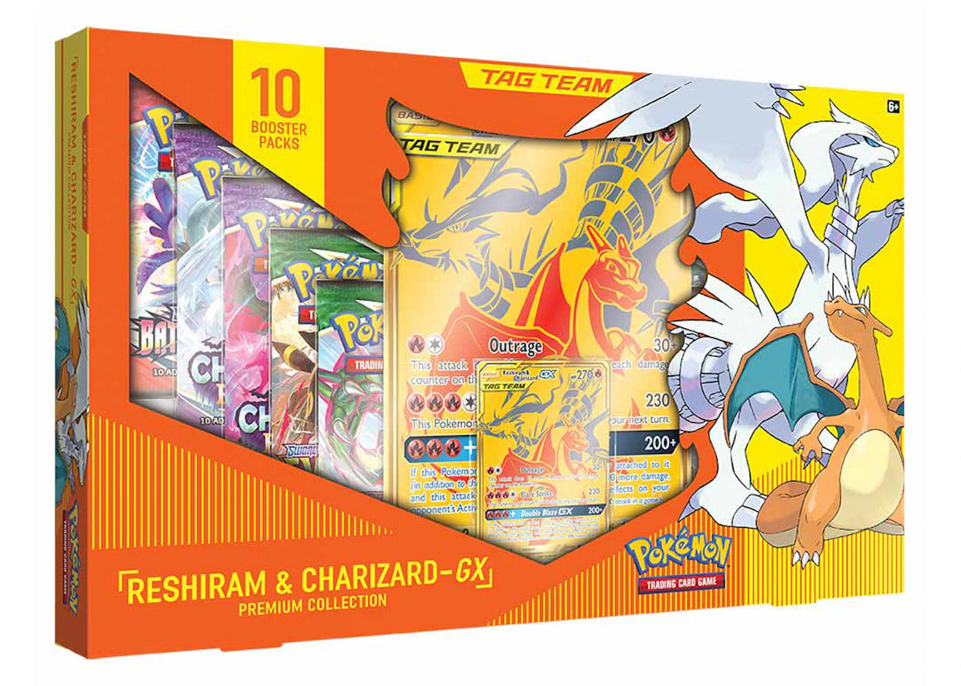 Pokémon TCG Tag Team GX Premium Collection Reshiram & Charizard Box -1