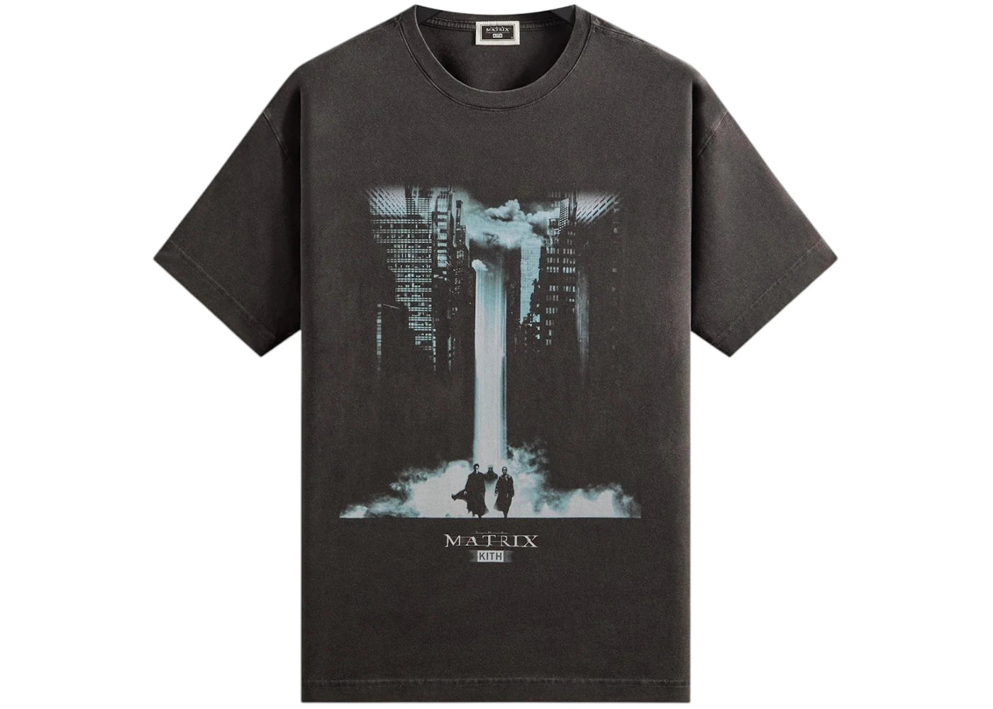 Kith x The Matrix Poster 2 Vintage Tee Black -1
