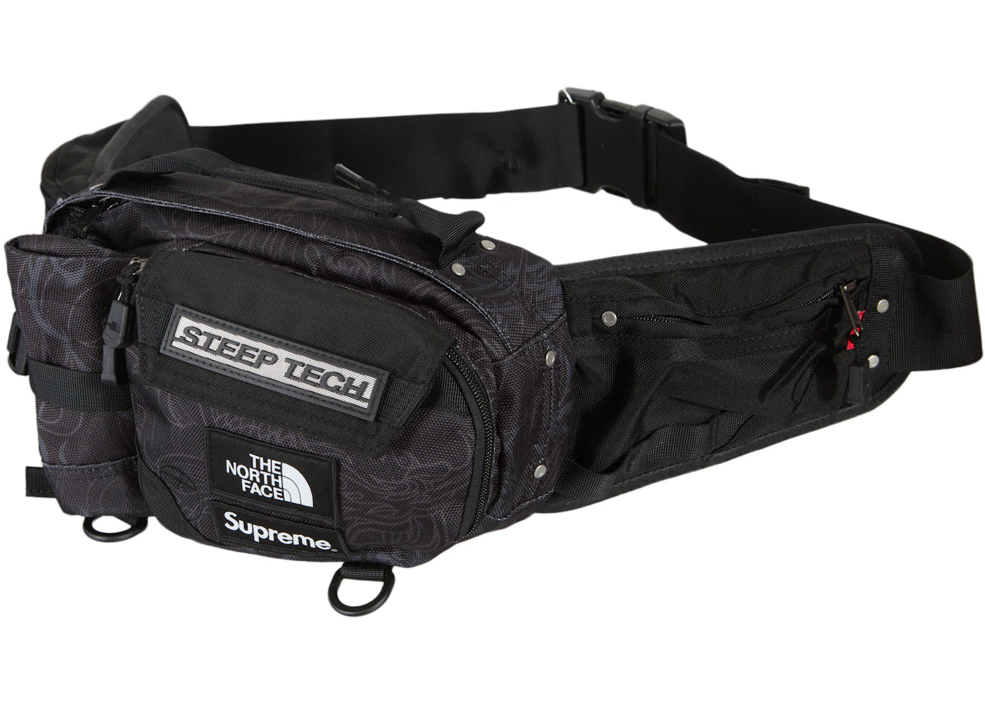 Supreme The North Face Steep Tech Waist Bag Black Dragon -1