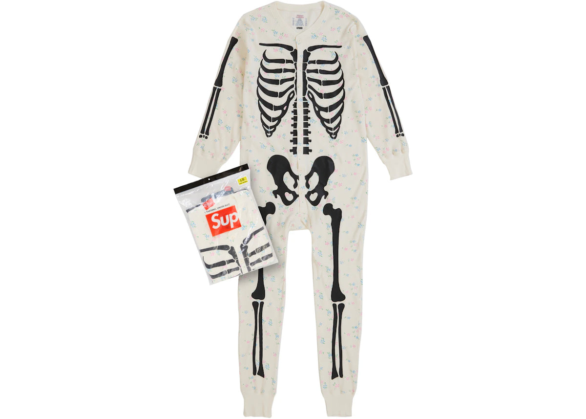 Supreme Hanes Bones Thermal Union Suit (1 Pack) White -1