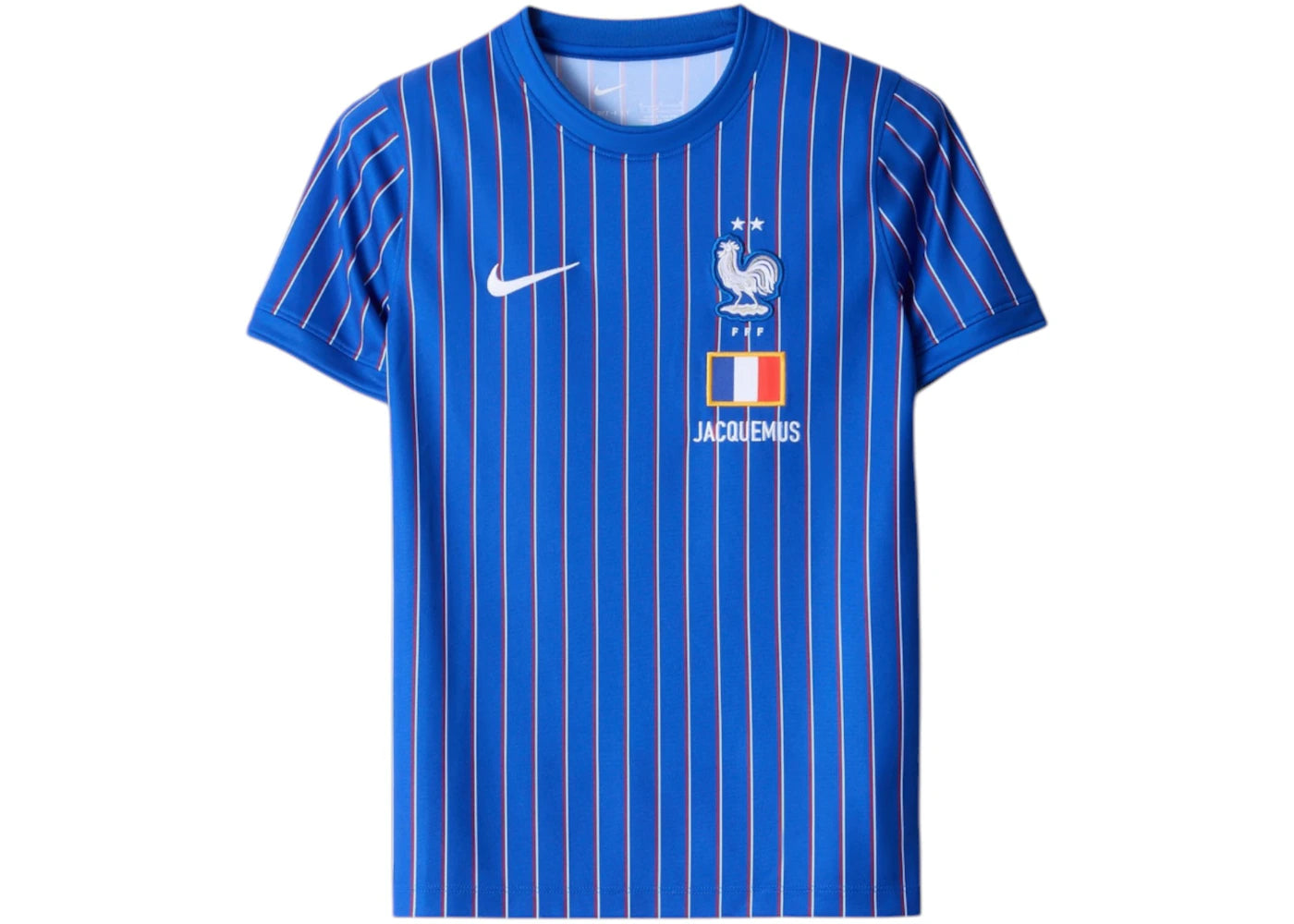 Nike x Jacquemus x France Teens Pre Match Jersey Blue Stripe -1
