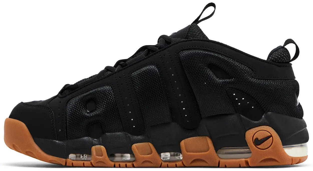 Nike Air More Uptempo Low Black Gum