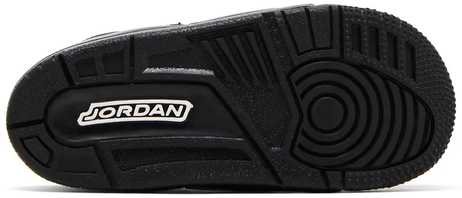Sole Jordan 3 Retro Black Cat (2025) (TD)