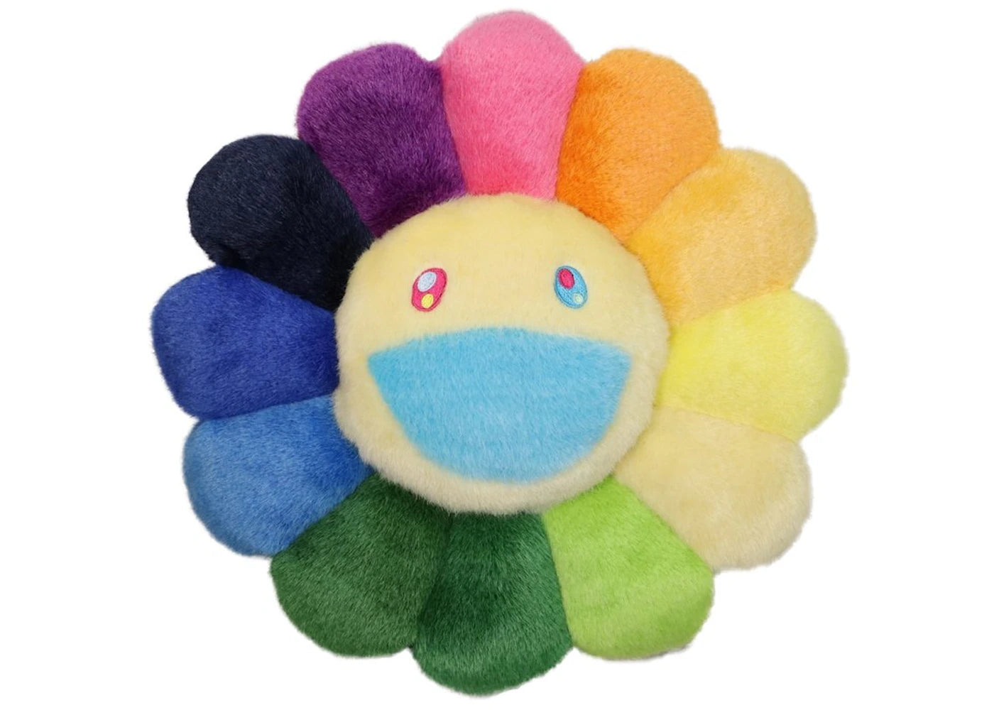 Takashi Murakami Flower Plush 30CM Rainbow/Yellow -1