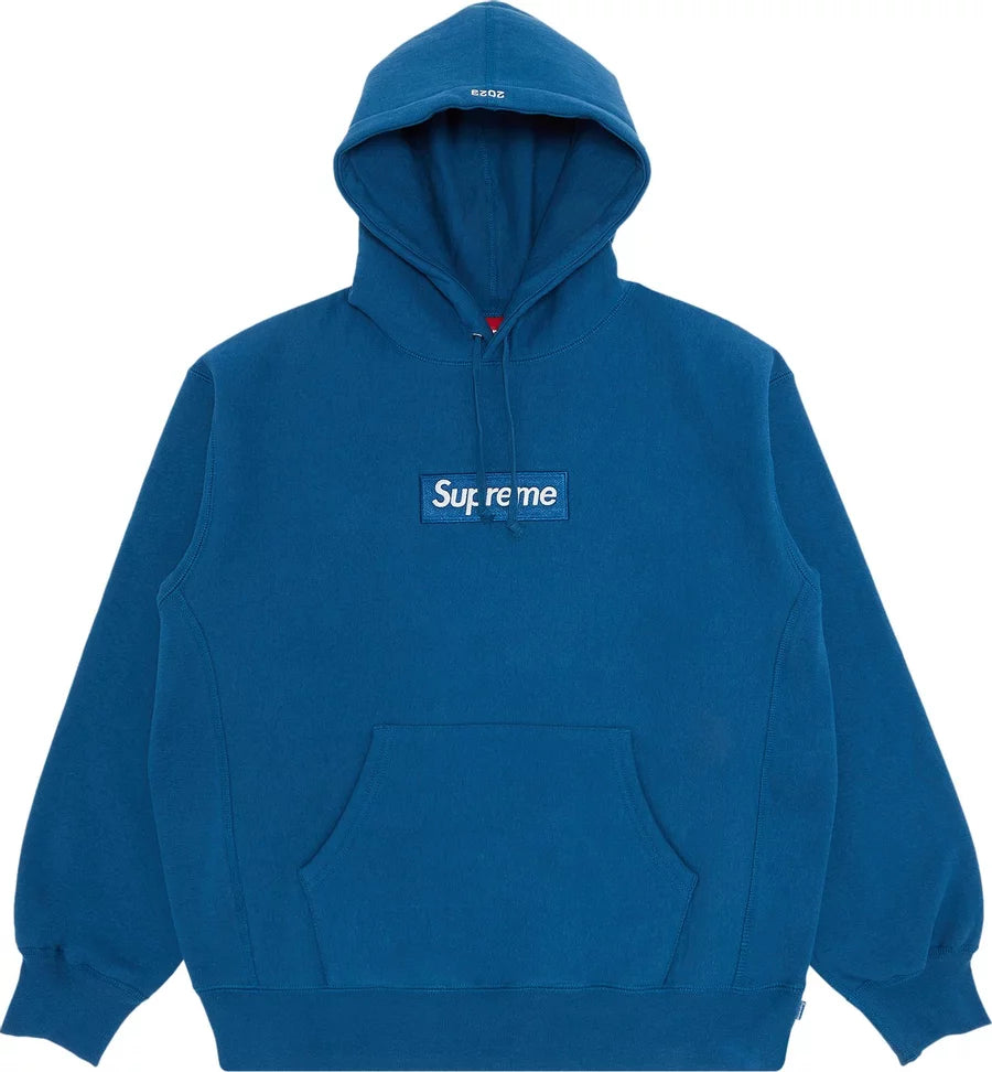 Supreme Box Logo Hooded Sweatshirt (FW23) Blue