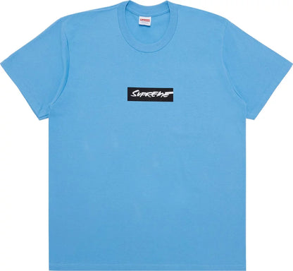 Supreme Futura Box Logo Tee Bright Blue