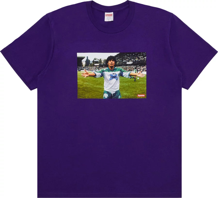 Supreme Maradona Tee Purple