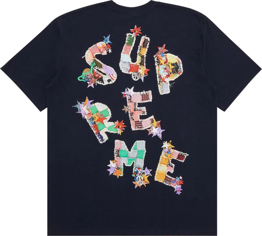 Supreme Patchwork Tee Navy – MTHOR SHOP