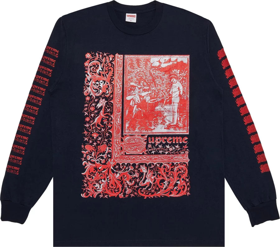 Supreme Saint Sebastian L/S Tee Navy