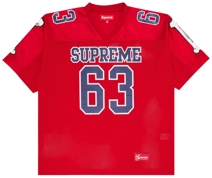 Supreme Bones Football Jersey Red