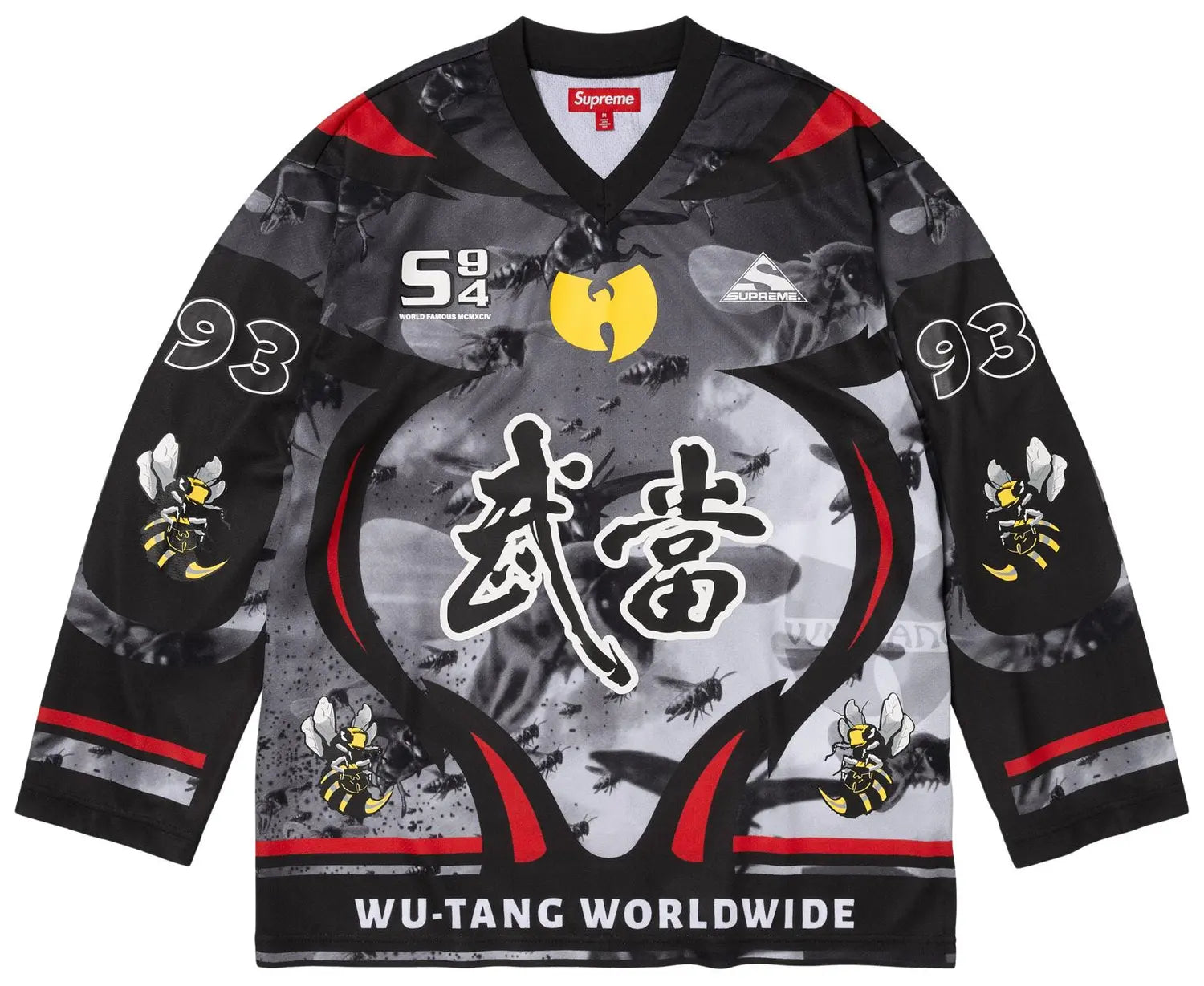 Supreme Wu-Tang Clan Hockey Jersey Black