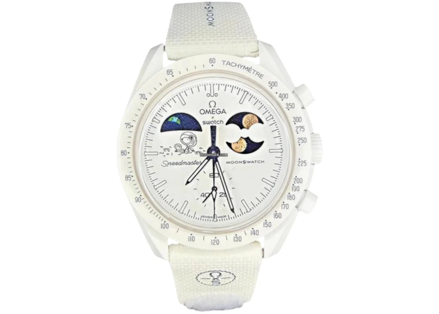 Swatch x Omega Bioceramic Mission To Earthphase Moonshine Gold "Cold Moon" SO33W701L