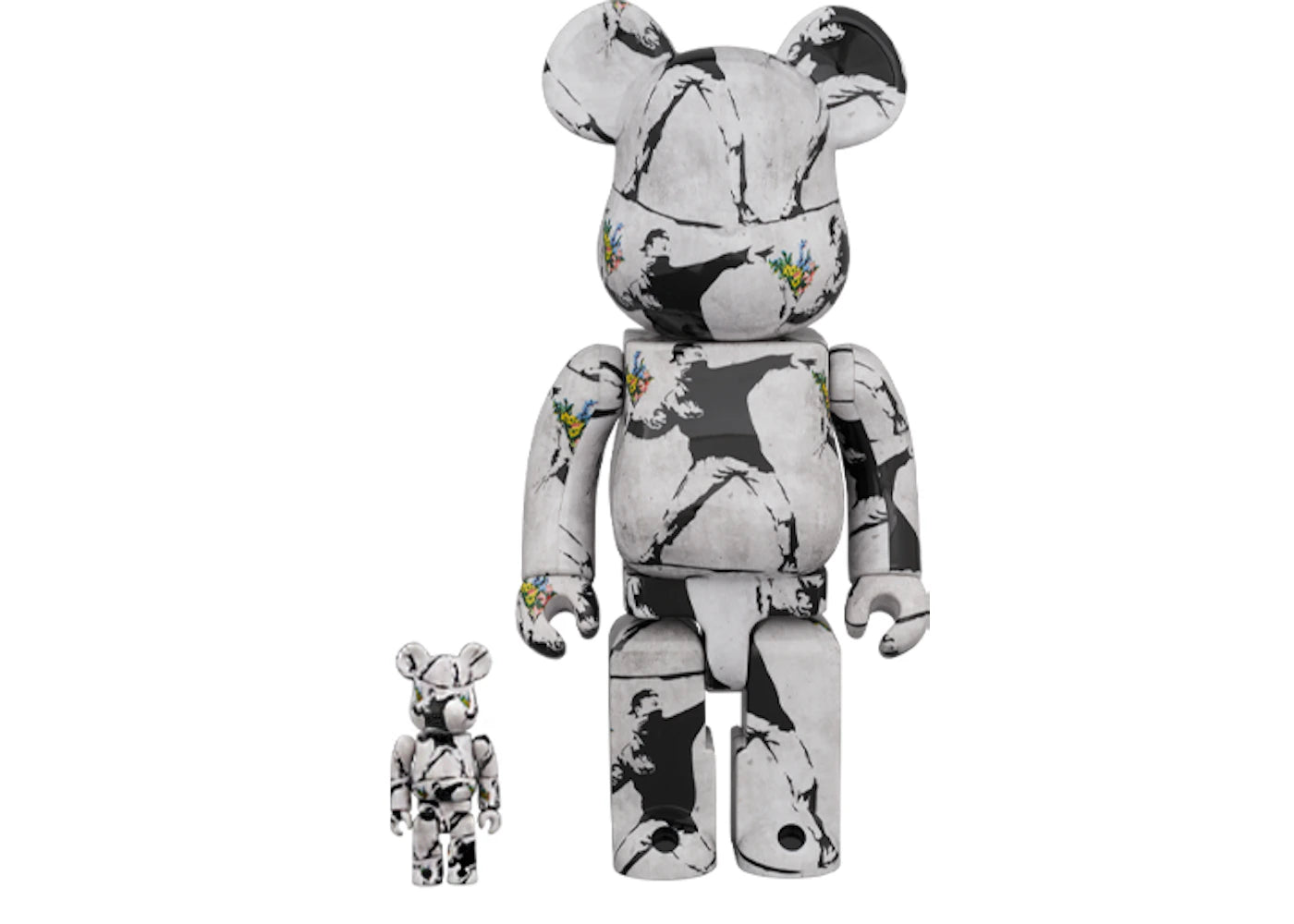 Bearbrick Flower Bomber 100% & 400% Set -1