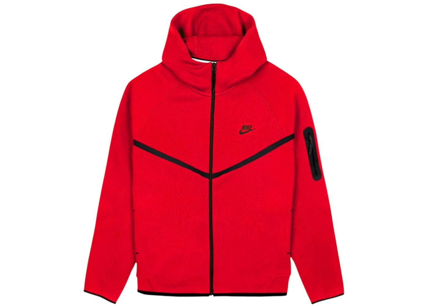 Nike Tech Fleece Windrunner Full Zip Hoodie Gym Red/Black -1