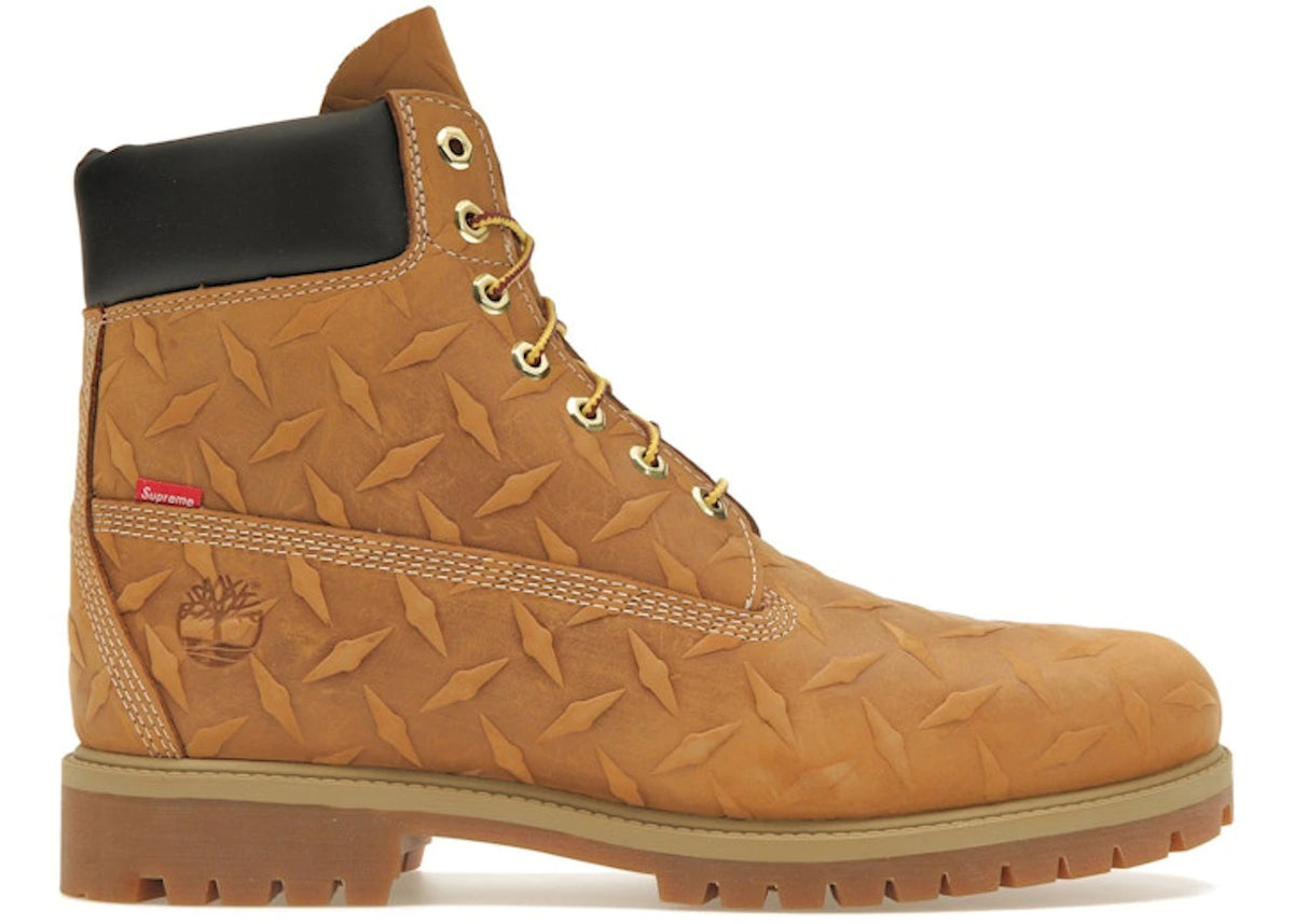 Timberland 6" Premium Waterproof Boot Supreme Diamond Plate Wheat -1