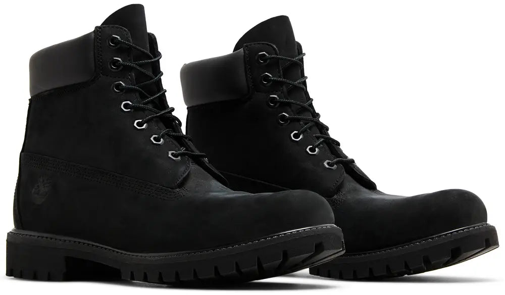 Timberland 6" Boot Black Nubuck Premium Pair