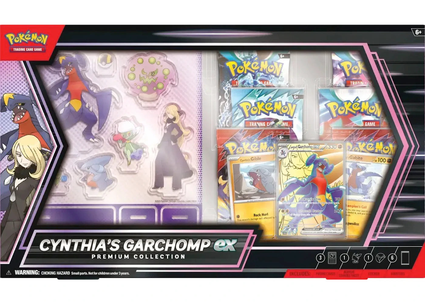 2025 Pokémon Scarlet & Violet Cynthia's Garchomp ex Premium Collection Box -1