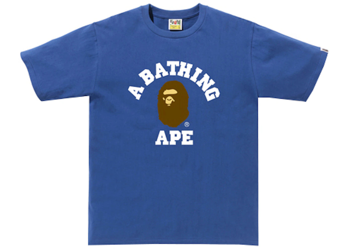 BAPE College Tee Blue -1