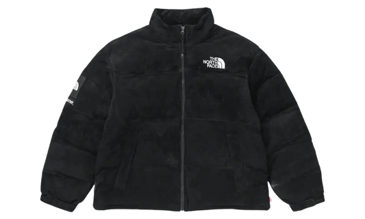 Supreme The North Face Suede Nuptse Jacket Black - MTHOR SHOP