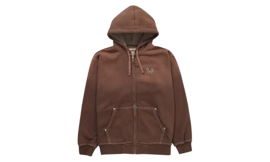 Supreme True Religion Zip Up Hooded Sweatshirt (FW22) Brown - MTHOR SHOP
