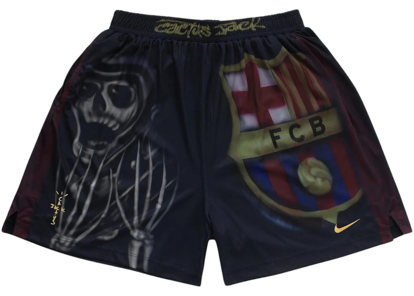 Travis Scott x Nike x FC Barcelona Skeleton Home Shorts Multicolor