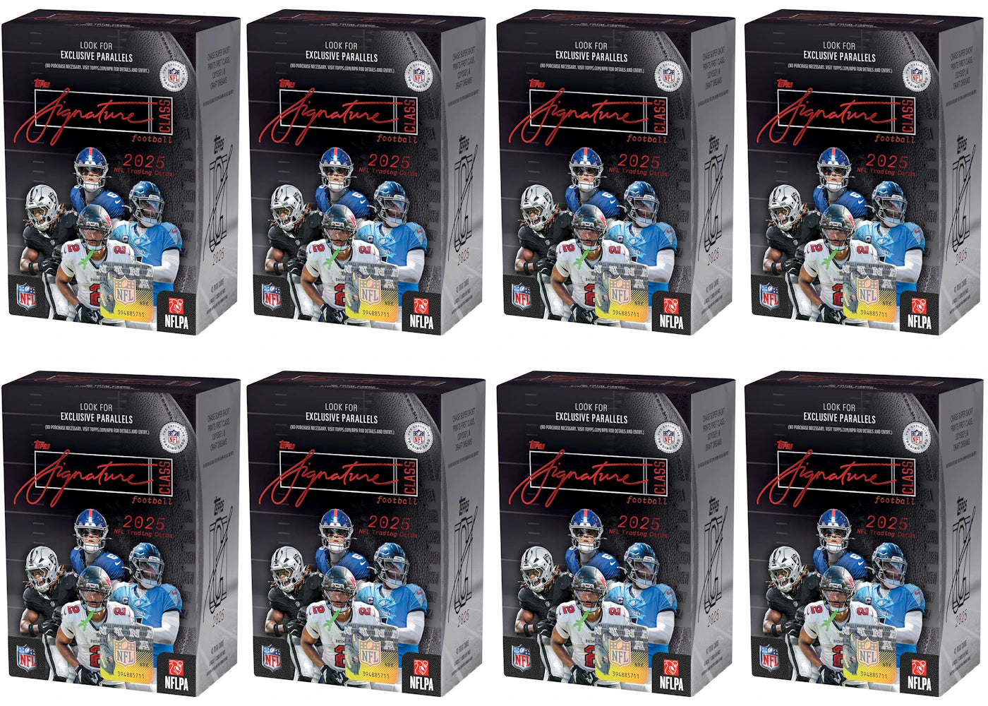 2025 Topps Signature Class Football Value Box 8x Lot -1