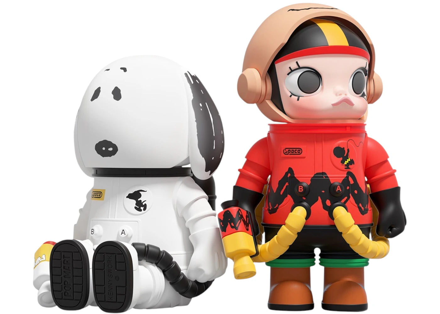 Pop Mart Meg Space Molly Charlie Brown & Snoopy 100%-1