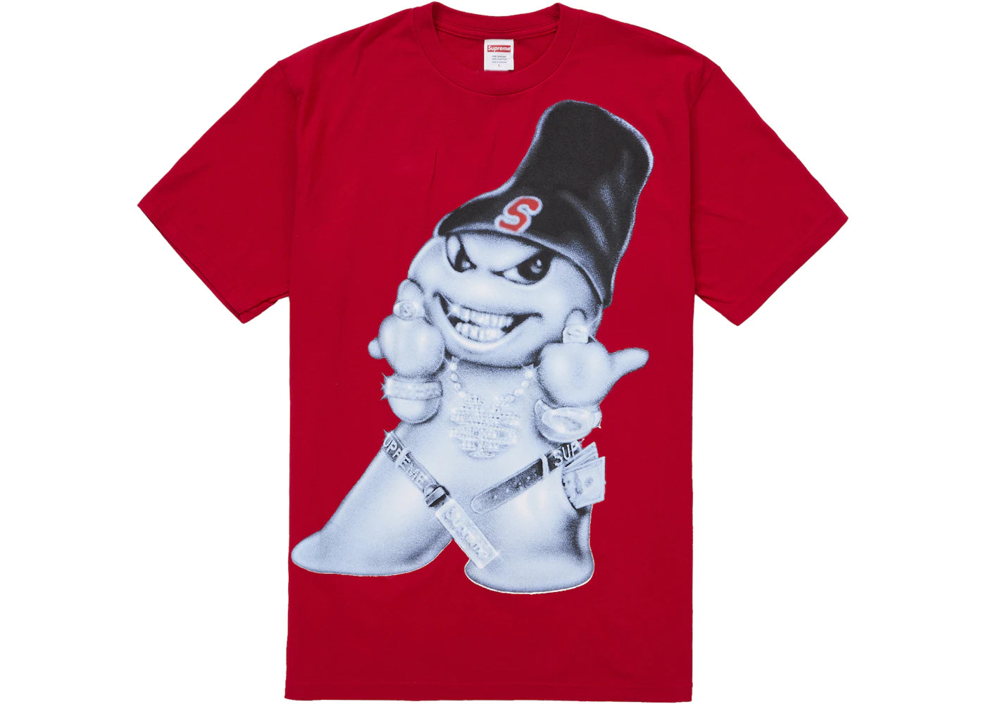 Supreme Snowman Tee Red -1