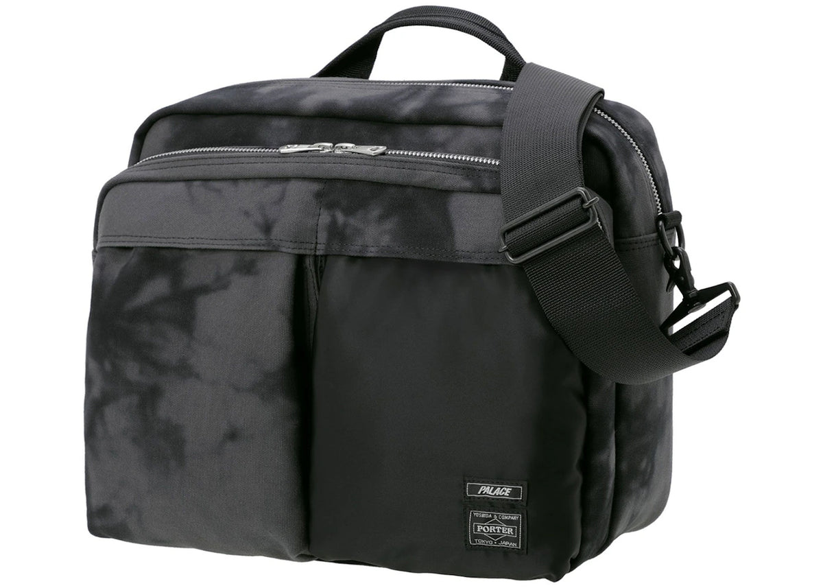 Palace x Porter 2 Way Shoulder Bag Black Wave Dye -1