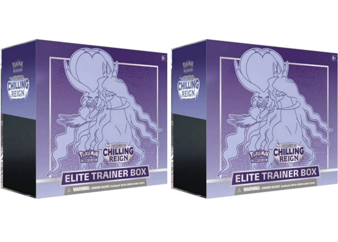 Pokémon TCG Sword & Shield Chilling Reign Elite Trainer Box (Shadow Rider Calyrex) 2x Lot -1
