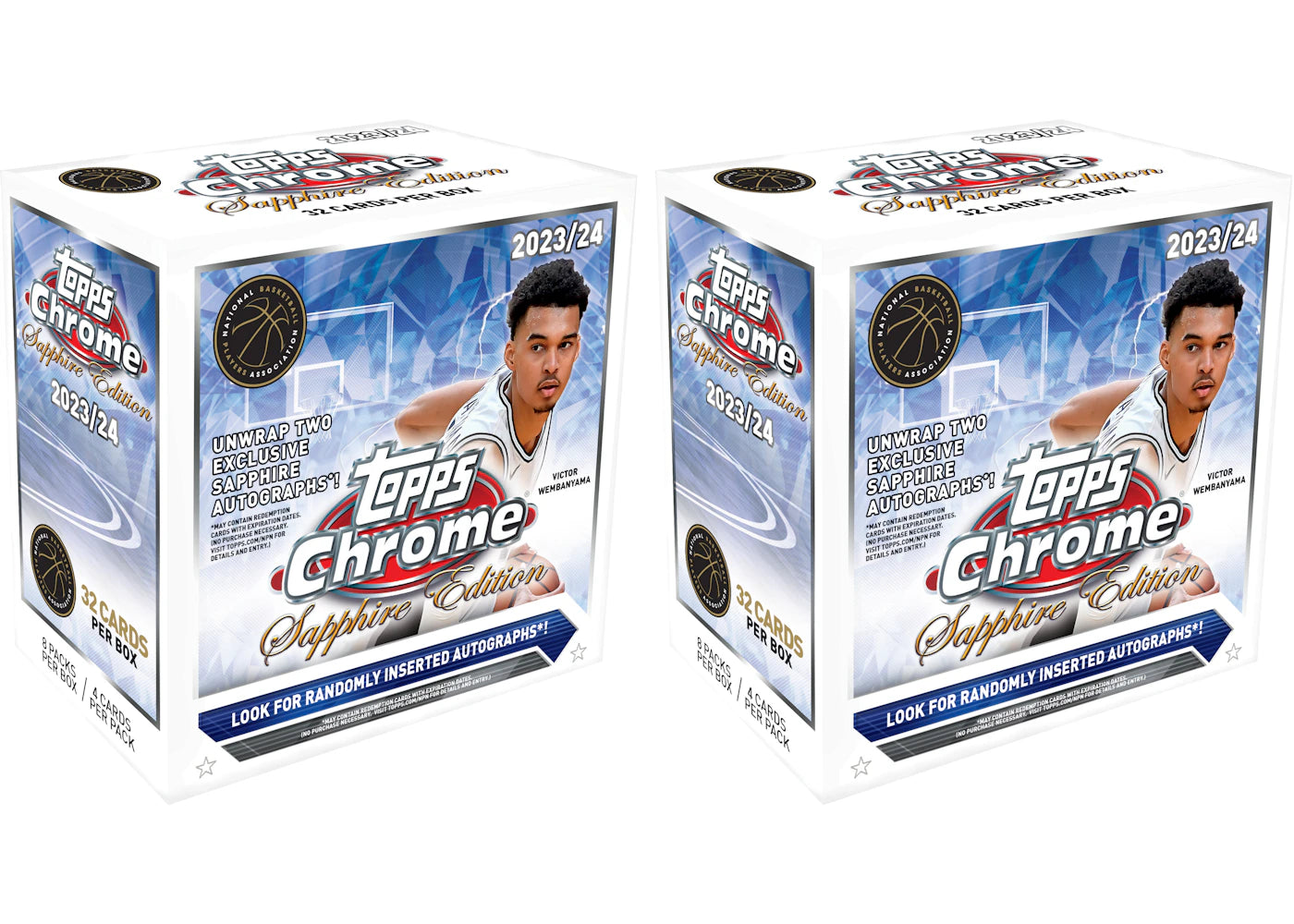 2024 Topps Chrome Sapphire Basketball Hobby Box (2x Lot) -1