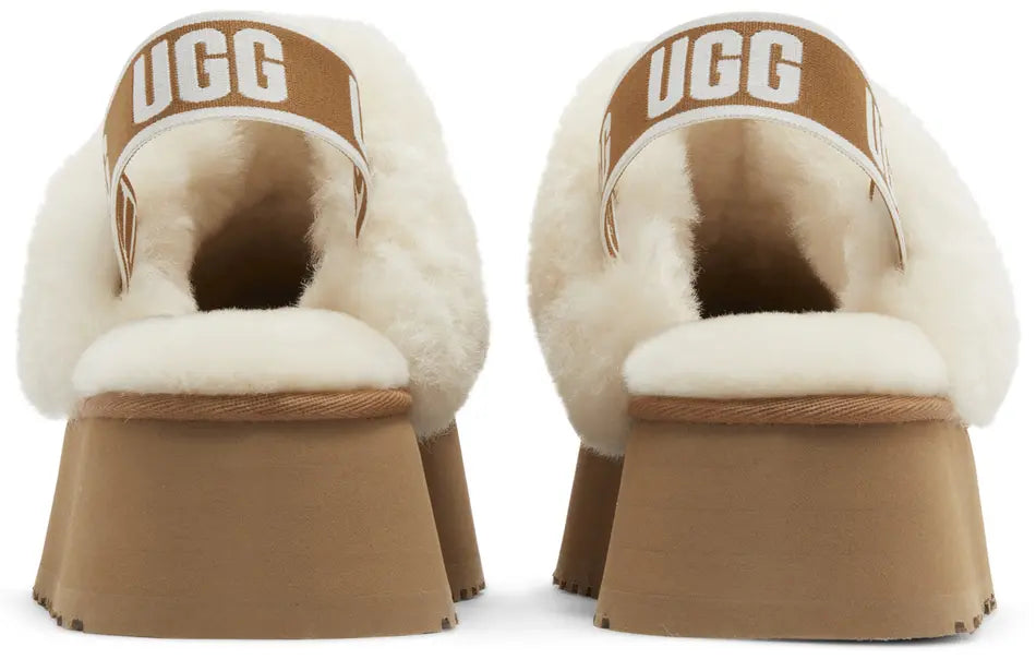 UGG Funkette Slipper Chestnut (W) heel counter