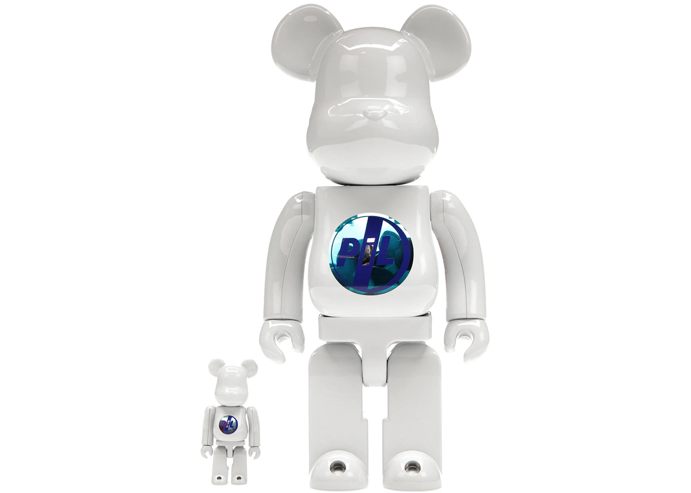 Bearbrick PiL 100% & 400% Set Chrome Ver. -1