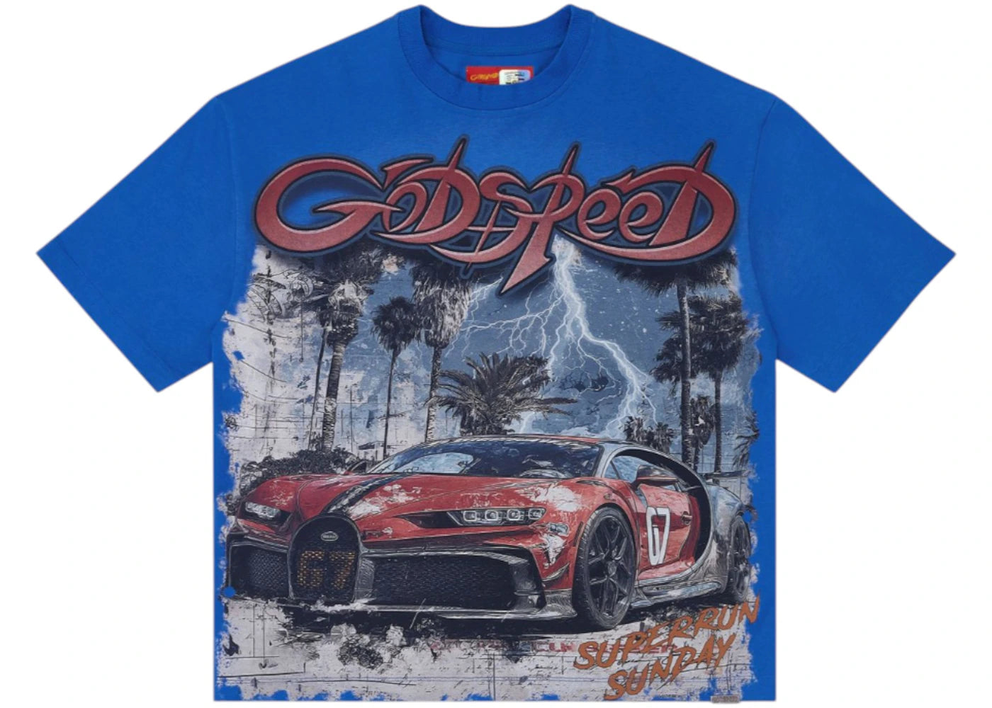 Godspeed Gatti Miami Superrun T-shirt Royal -1