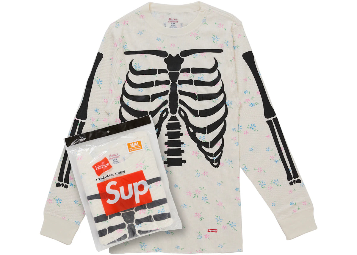 Supreme Hanes Bones Thermal Crew FW26 (1 Pack) Floral -1