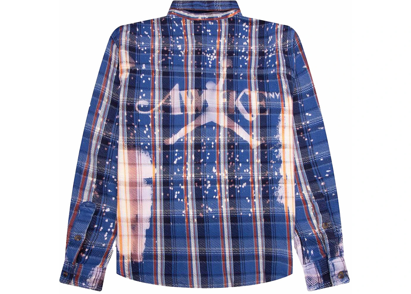 Jordan x Awake NY Flannel Shirt Blackened Blue/Boarder Blue/Sail -1
