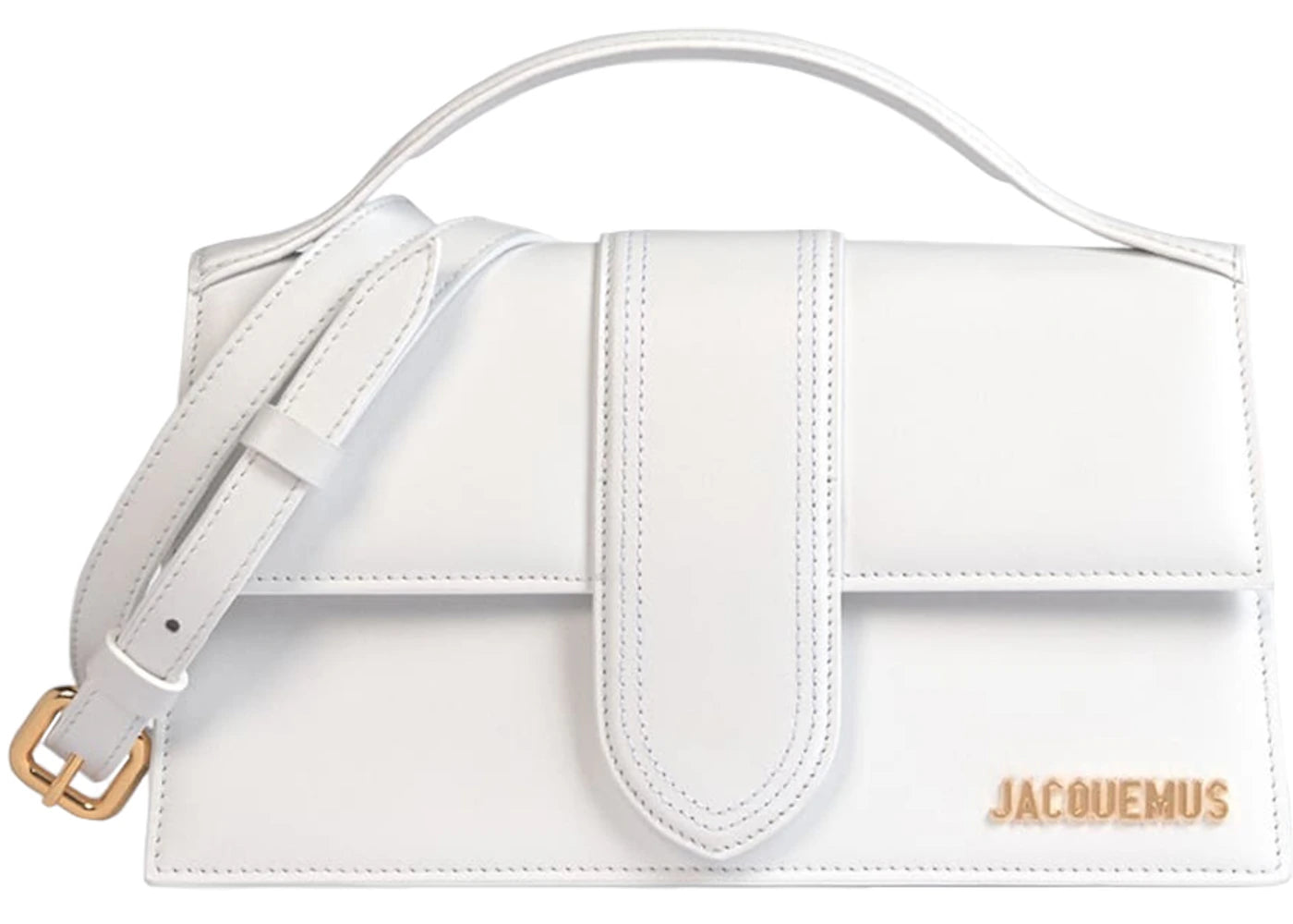 Jacquemus Le Grand Bambino Crossbody Strap Handbag White -1