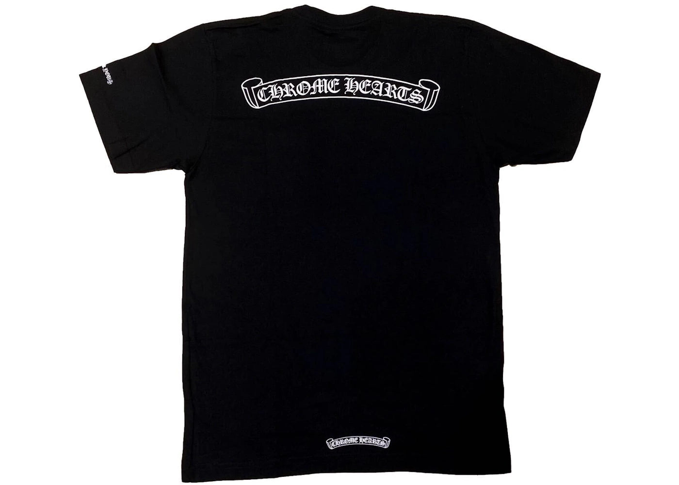 Chrome Hearts Scroll Logo T-Shirt Black -1