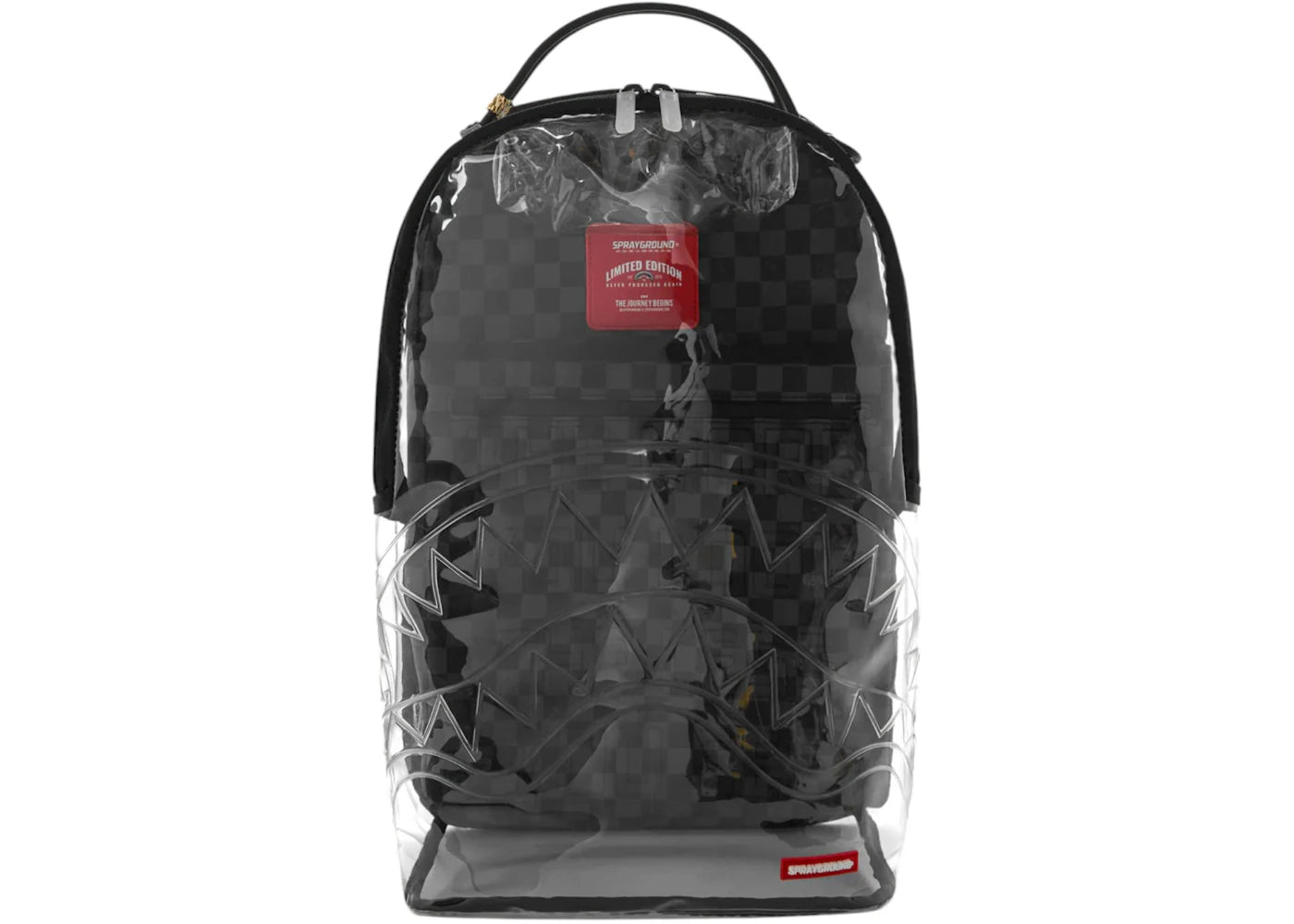 Sprayground Clear DLX Checked Out Backpack Clear -1