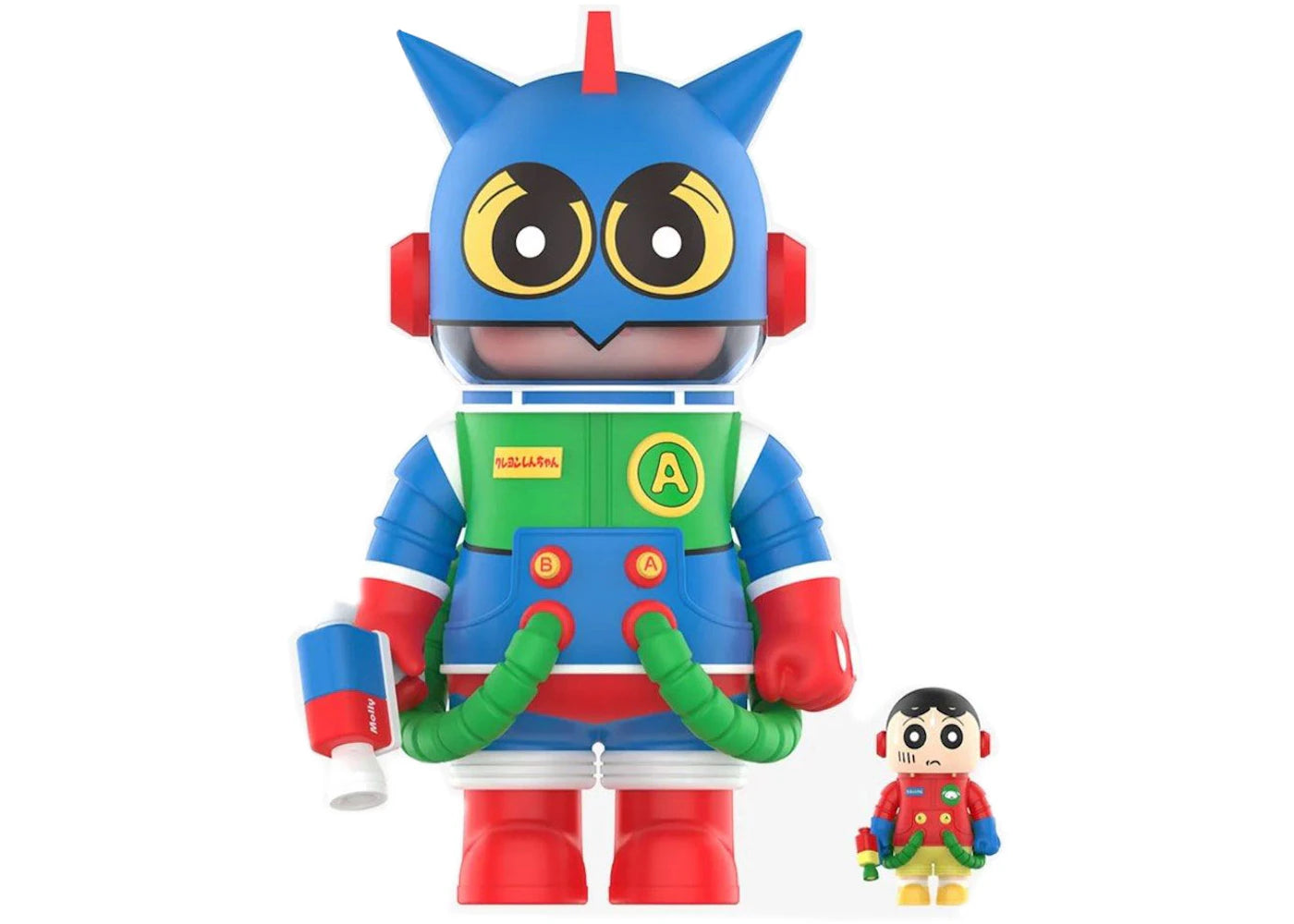 Pop Mart Mega Space Molly Crayon Shinchan Action Kament 100% & 400% Set -1