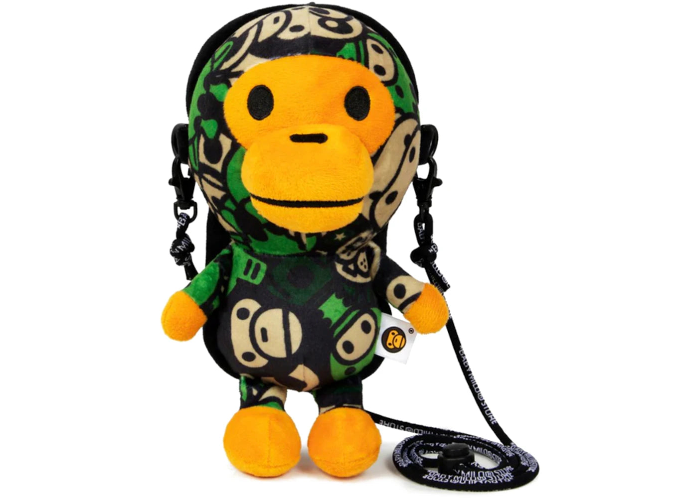 BAPE Baby Milo Plush Mobile Bag Green -1